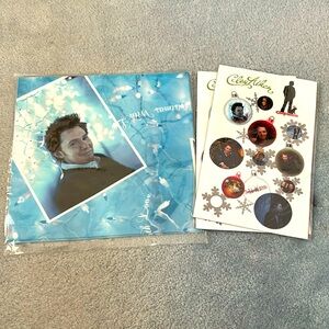 2004 Clay Aiken Christmas Wrapping Paper & Sticker Sheets
